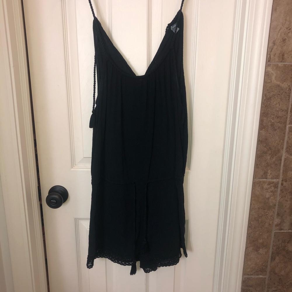 Black tassel romper